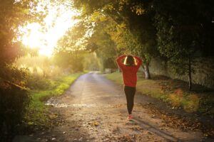 walking fitness girl